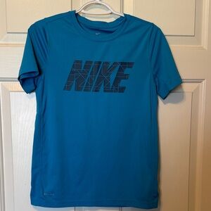 Nike Kids Blue Short Sleeve Tee large dri fit